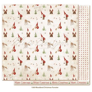 Maja Design, Scrapbookingpapier 30,5 x 30,5cm, Woodland Christmas - Forester