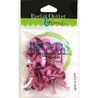 Eyelet Outlet Brads - pink 8 mm