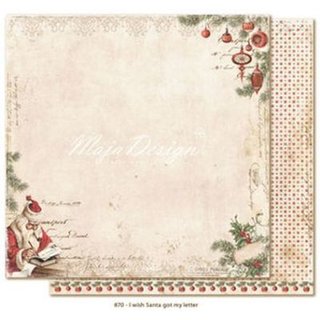 Majadesign, Designpapier, I wish - Santa got my letter