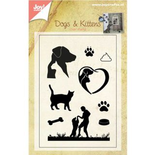 Joy! Crafts Clearstamp, Hunde & Katzen