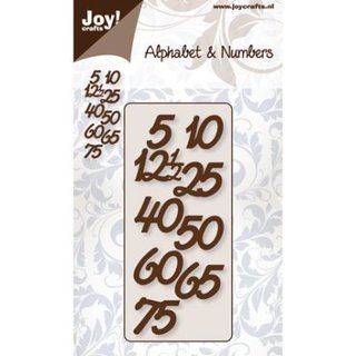 Joy! Cutting & Embossingschablone - Alphabet & Nummers (Jubilum)