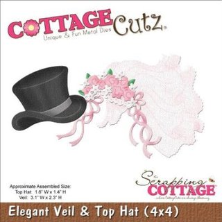 Cottage Cutz, Stanzschablone - Veil & Top Hat