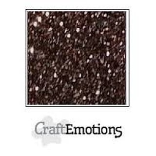 CraftEmotions, Glitterpapier 120gr - braun