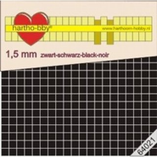 HARTHO-BBY, Foam Pads 0,5 x 0,5 mm, Strke 1,5mm schwarz