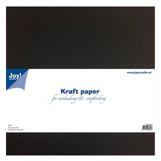 Joy! Crafts, Kraftpapier 30,5 x 30,5, 300grs, 20 Stk - schwarz